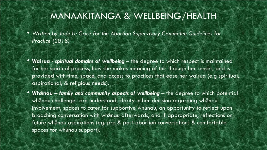 manaakitanga wellbeing health 1