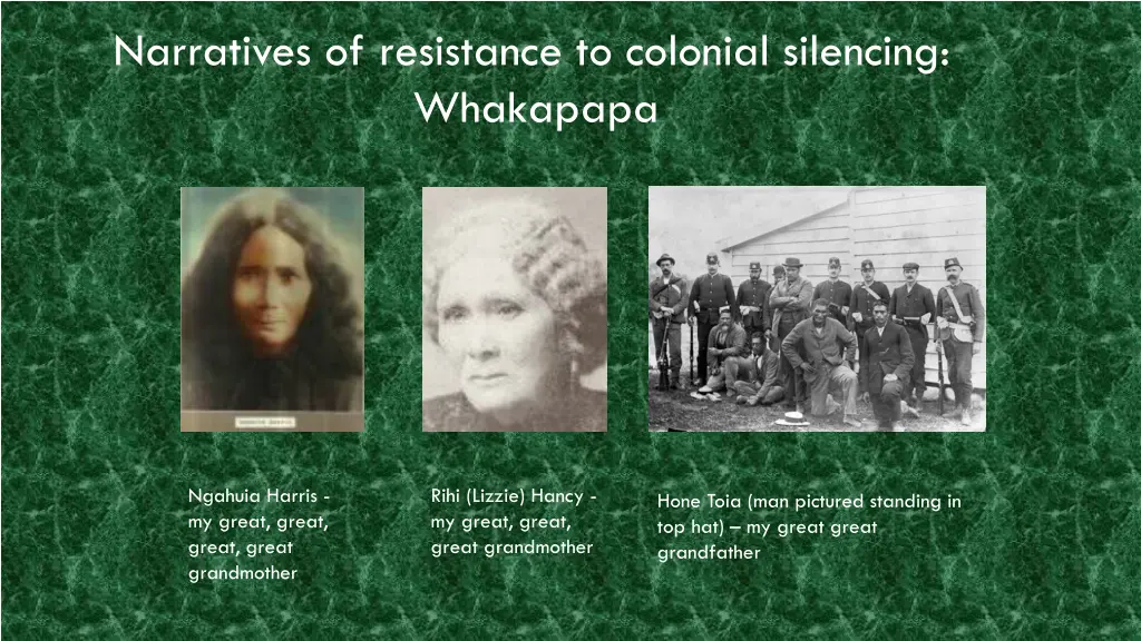 narratives of resistance to colonial silencing