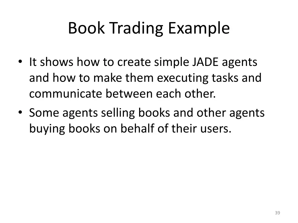 book trading example