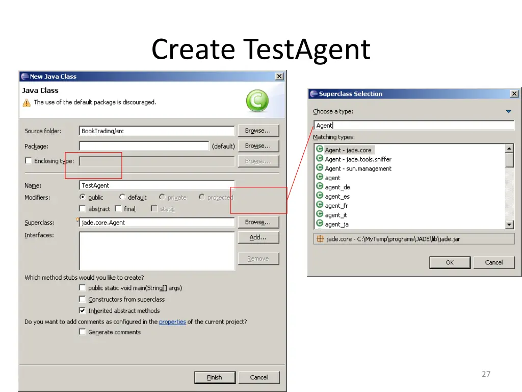 create testagent