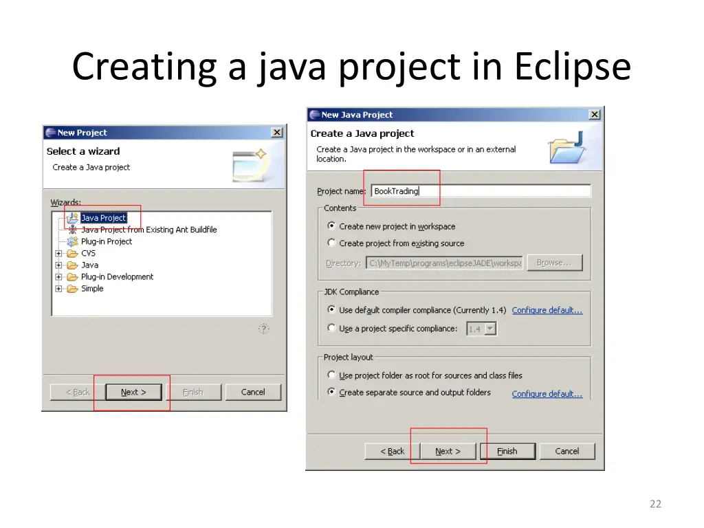 creating a java project in eclipse