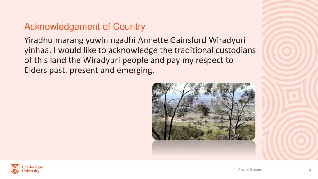 acknowledgement of country yiradhu marang yuwin