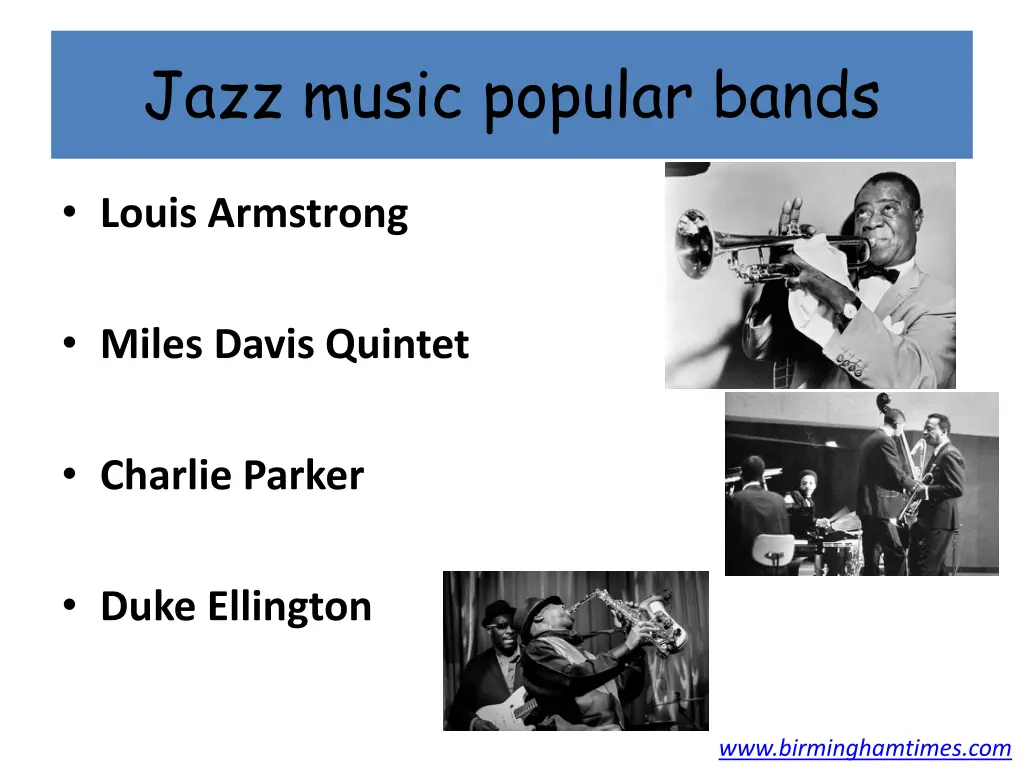 jazz music popular bands