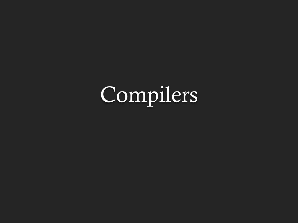 compilers