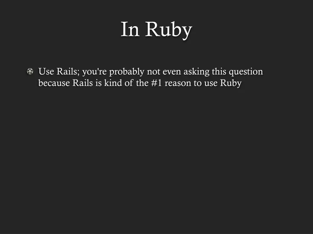 in ruby