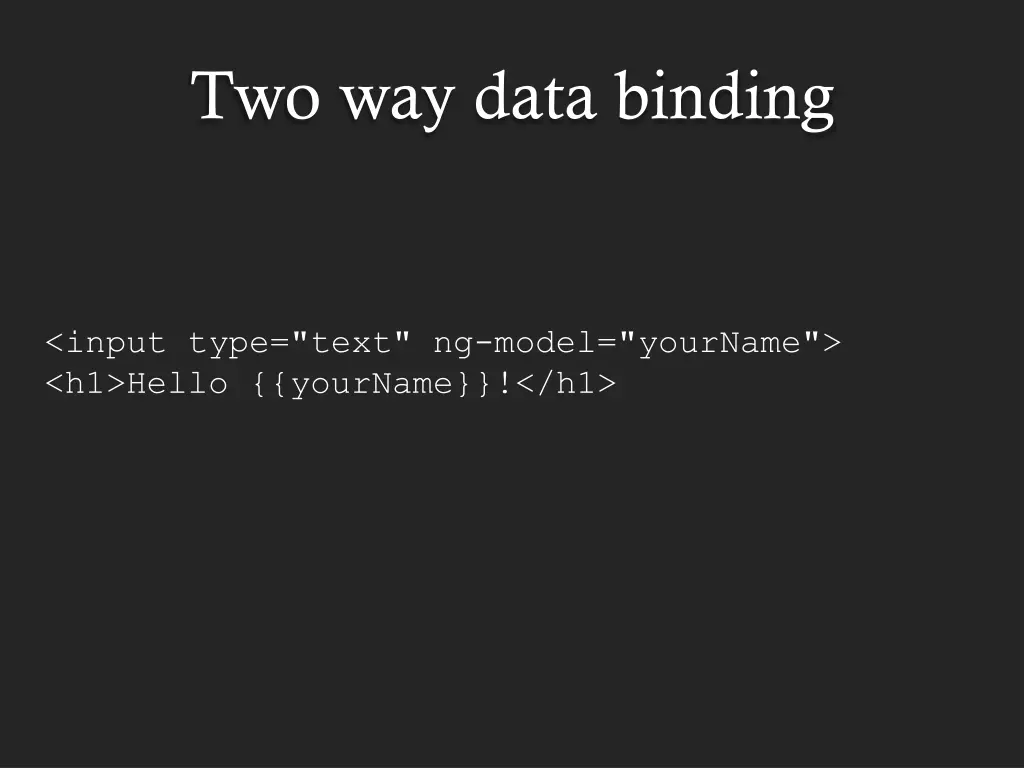 two way data binding 1