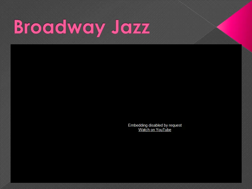 broadway jazz