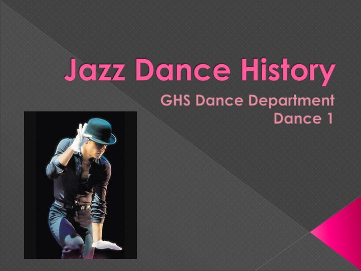 jazz dance history ghs dance department