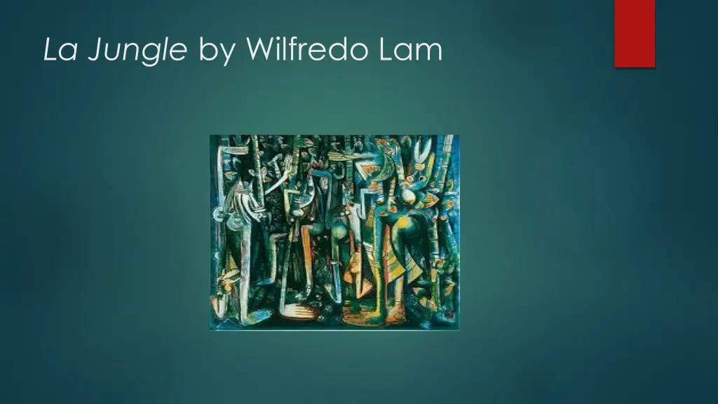 la jungle by wilfredo lam