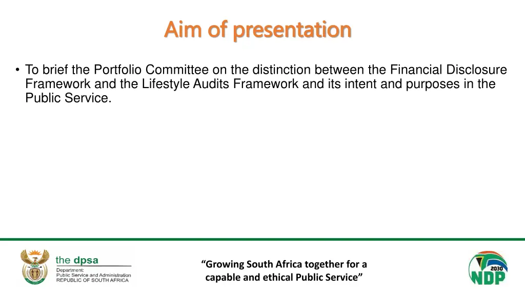 aim of presentation aim of presentation