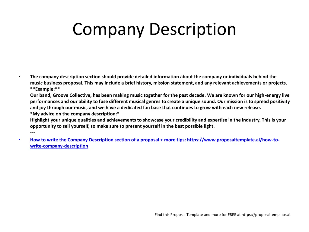 company description