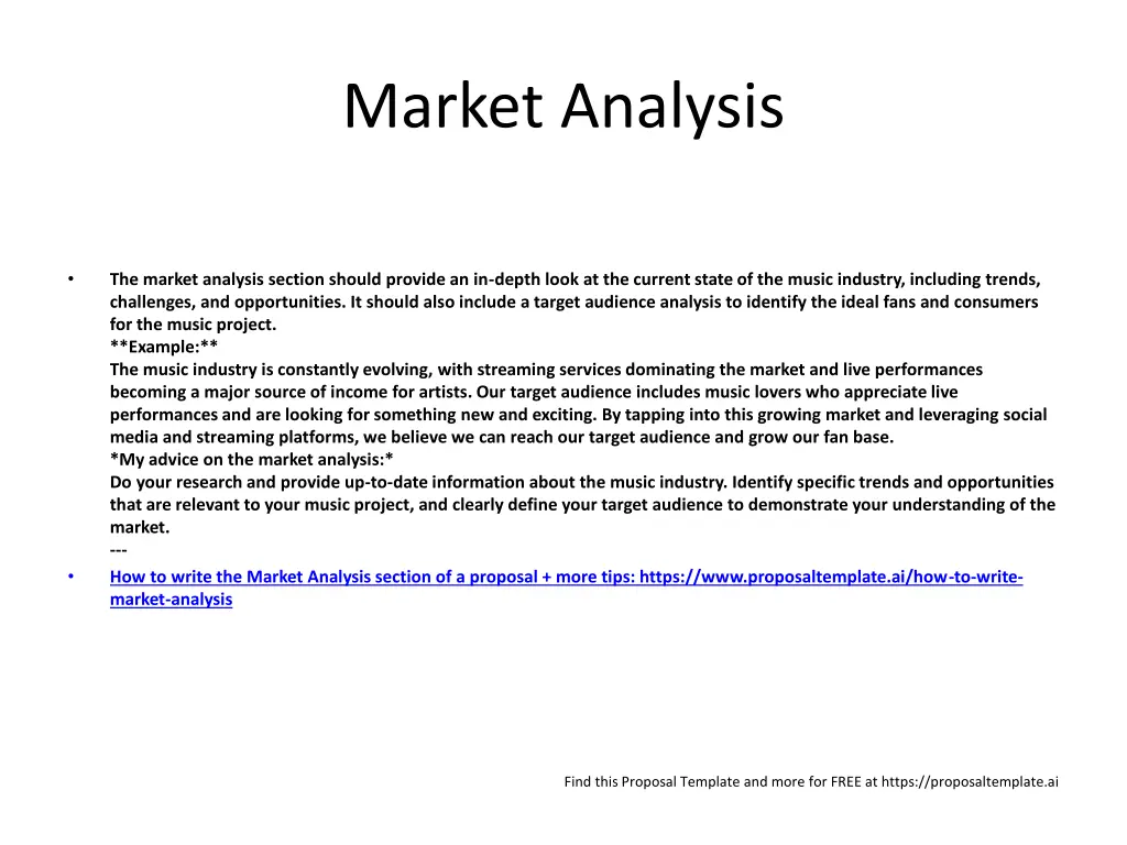 market analysis