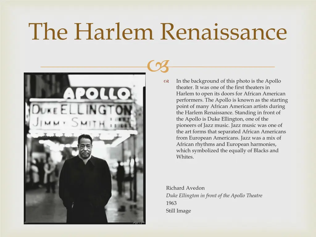 the harlem renaissance