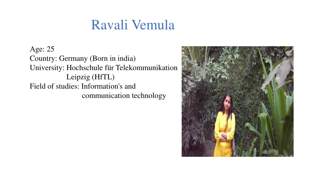 ravali vemula