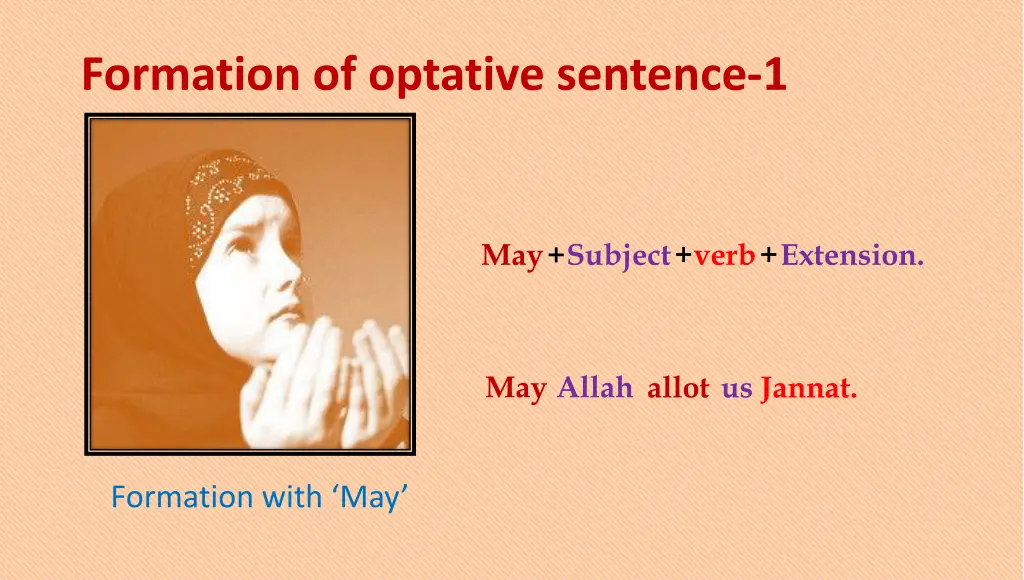 formation of optative sentence 1