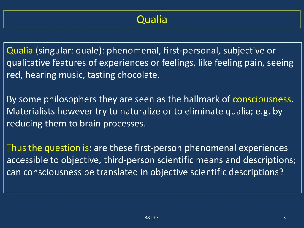 qualia