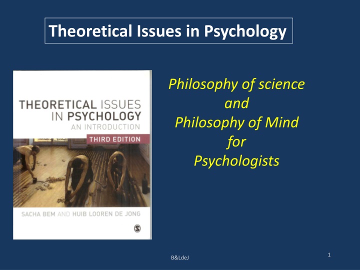 theoretical issues in psychology