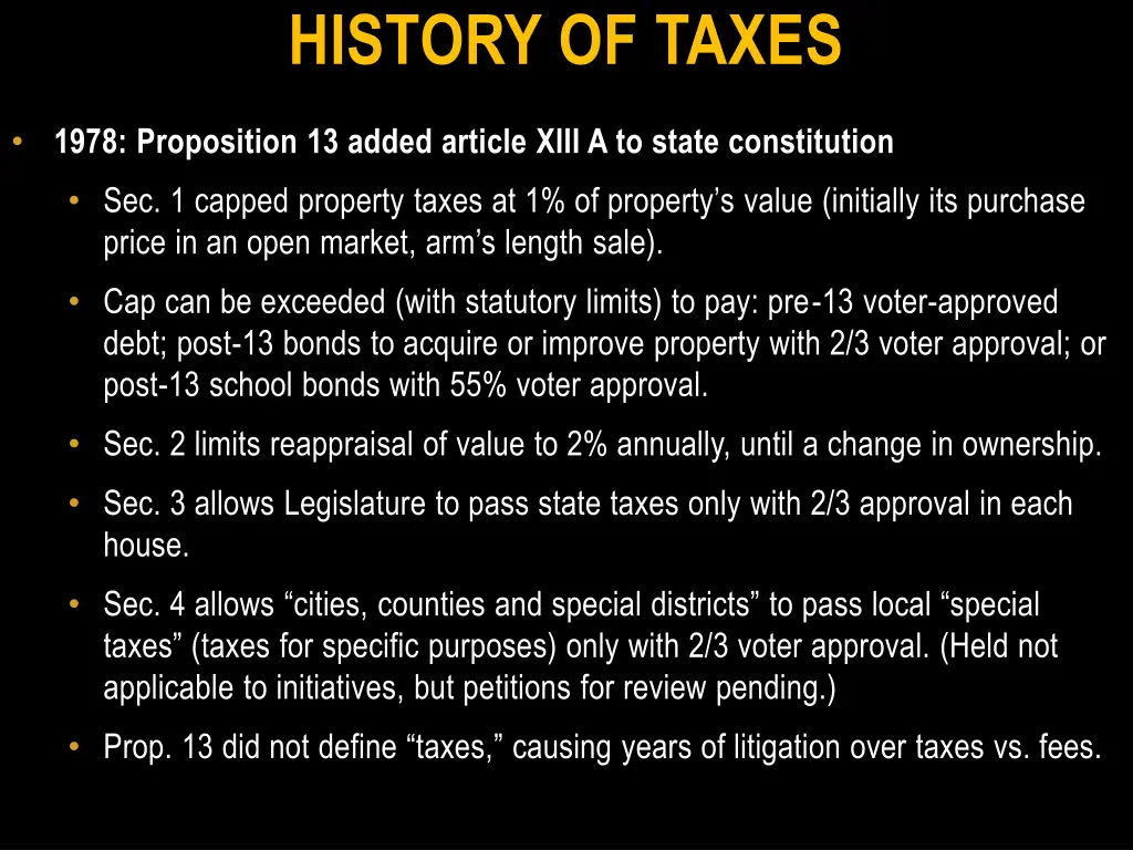 history of taxes