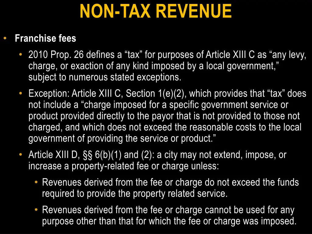 non tax revenue