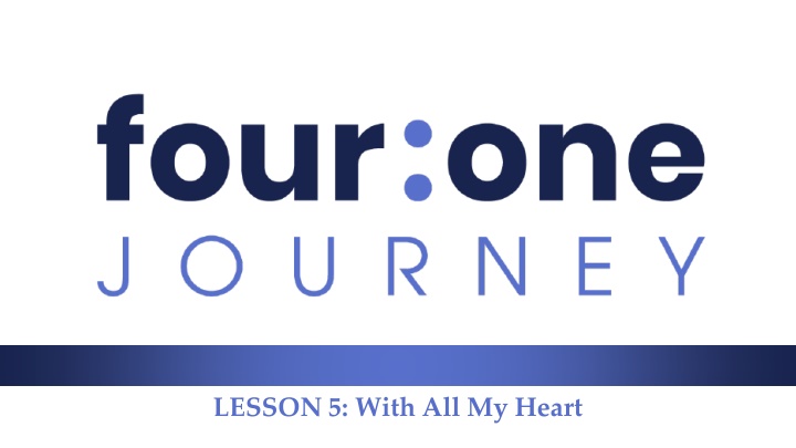 lesson 5 with all my heart