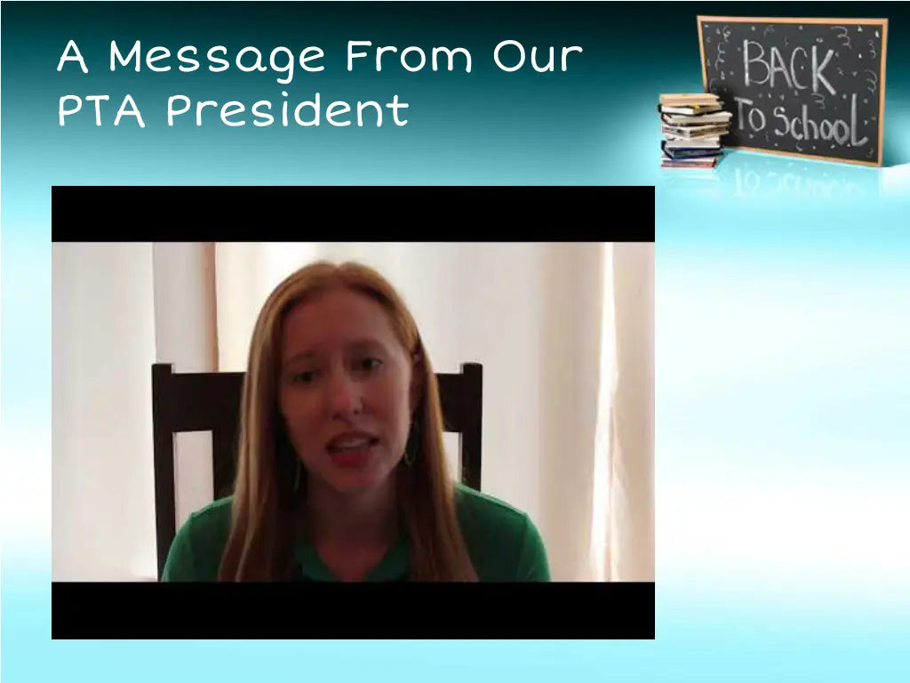 a message from our pta president