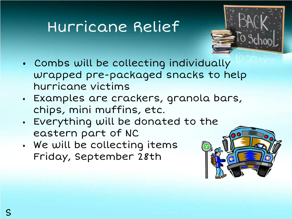 hurricane relief