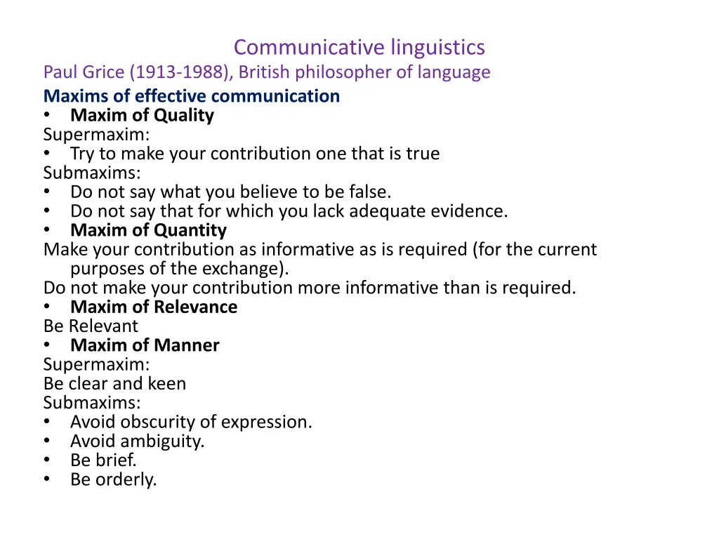 communicative linguistics