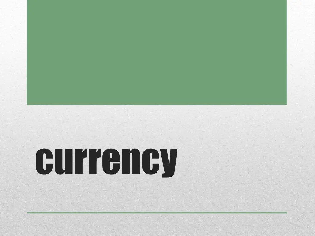 currency