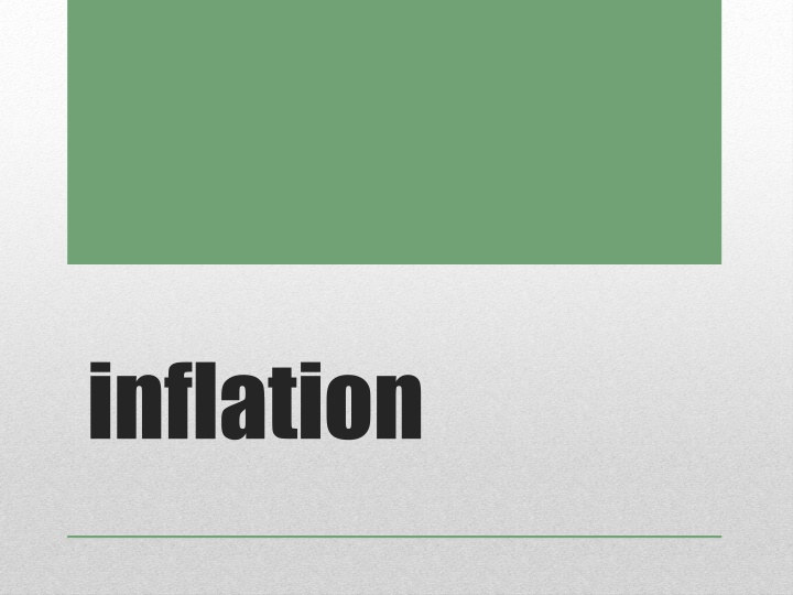 inflation