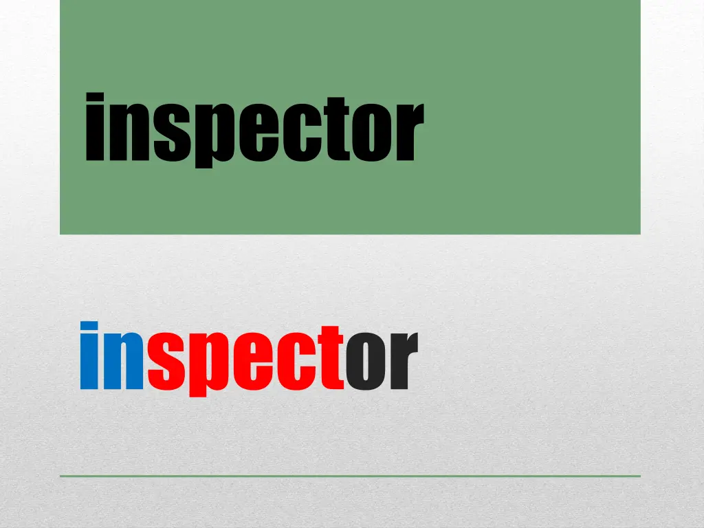 inspector