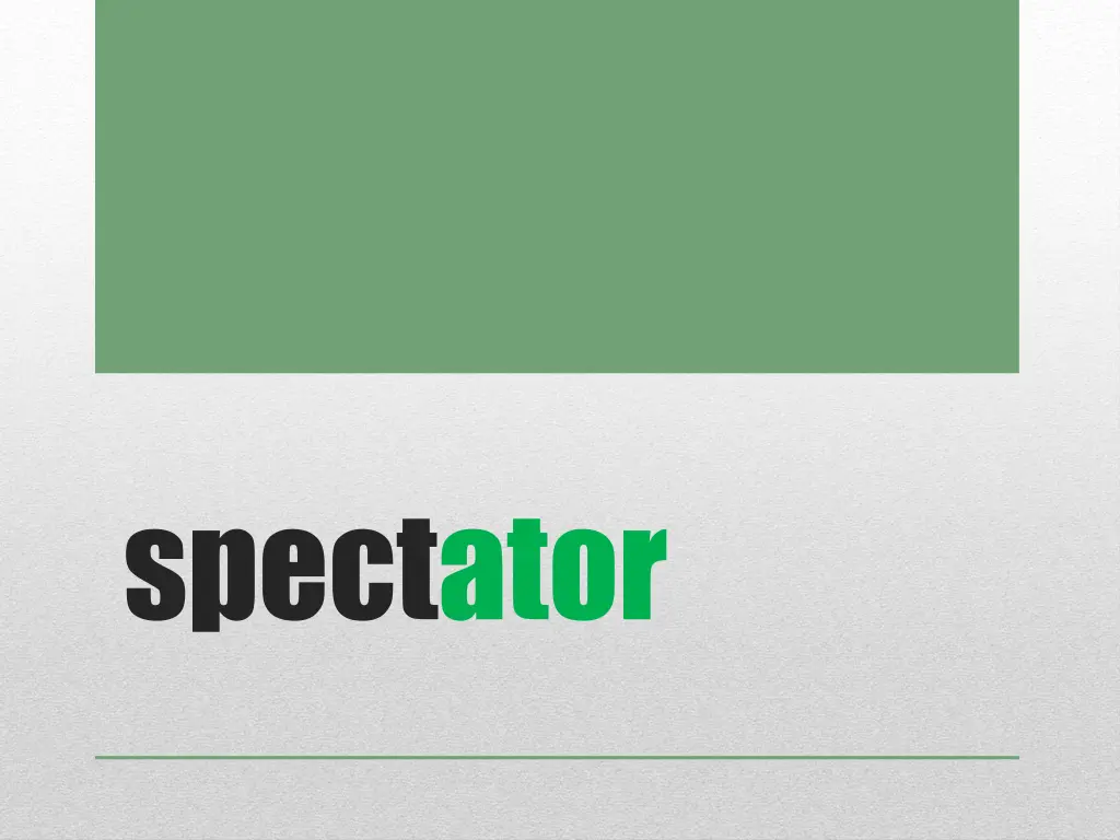 spectator