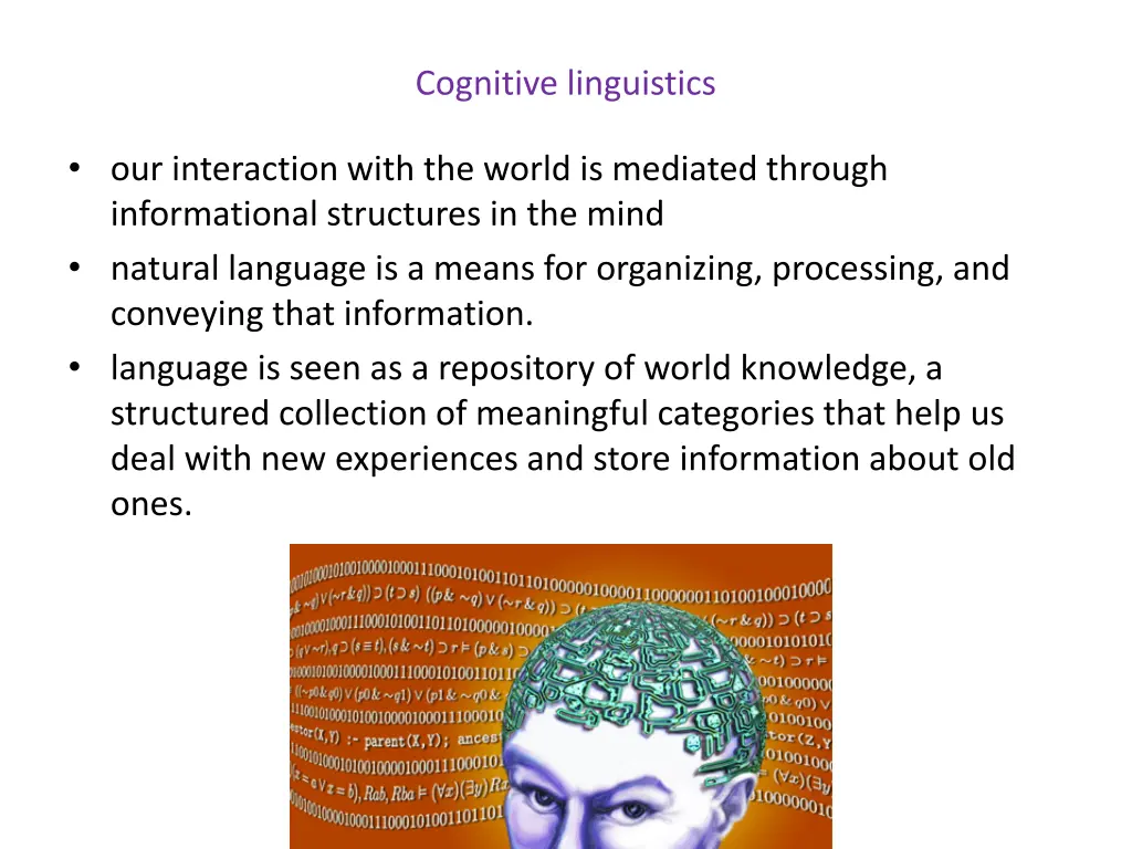 cognitive linguistics 2