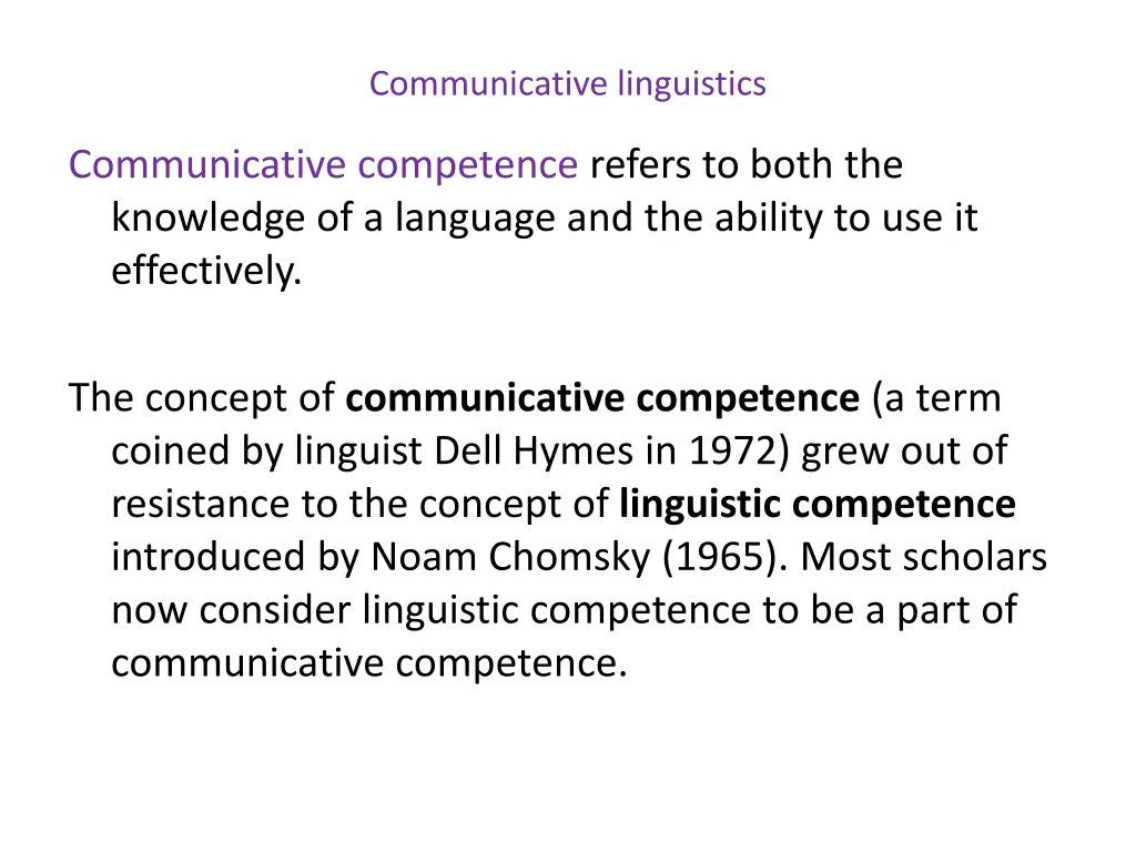 communicative linguistics 4