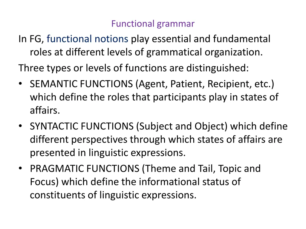 functional grammar 2