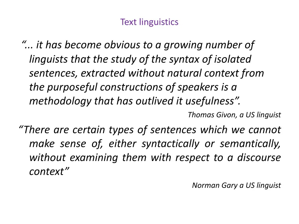 text linguistics 1