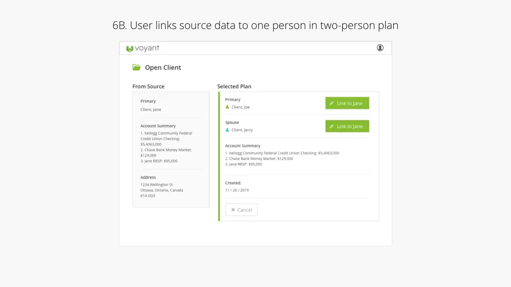 6b user links source data to one person