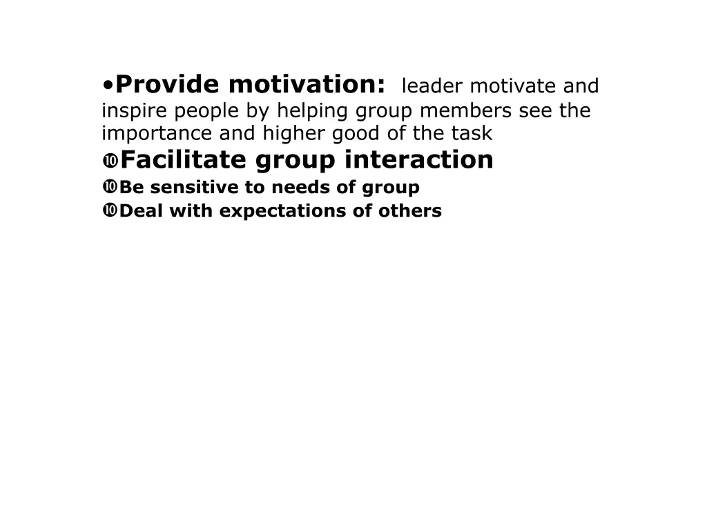 provide motivation leader motivate and inspire