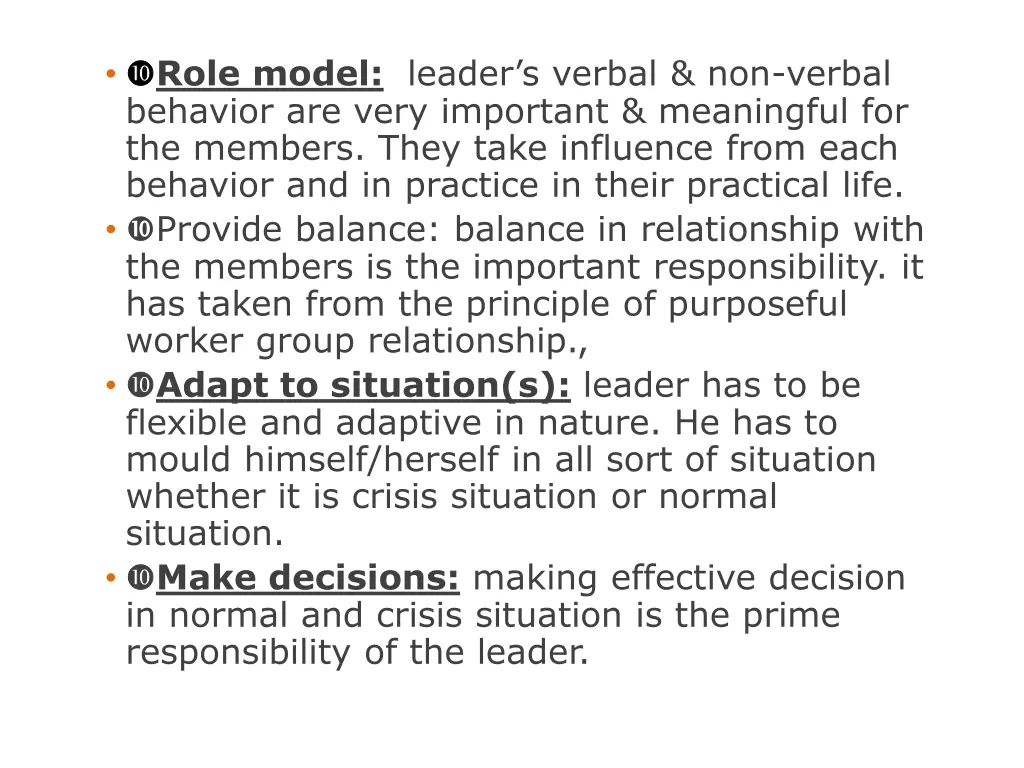 role model leader s verbal non verbal behavior