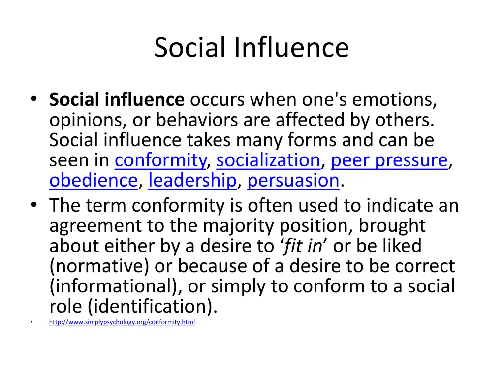 social influence