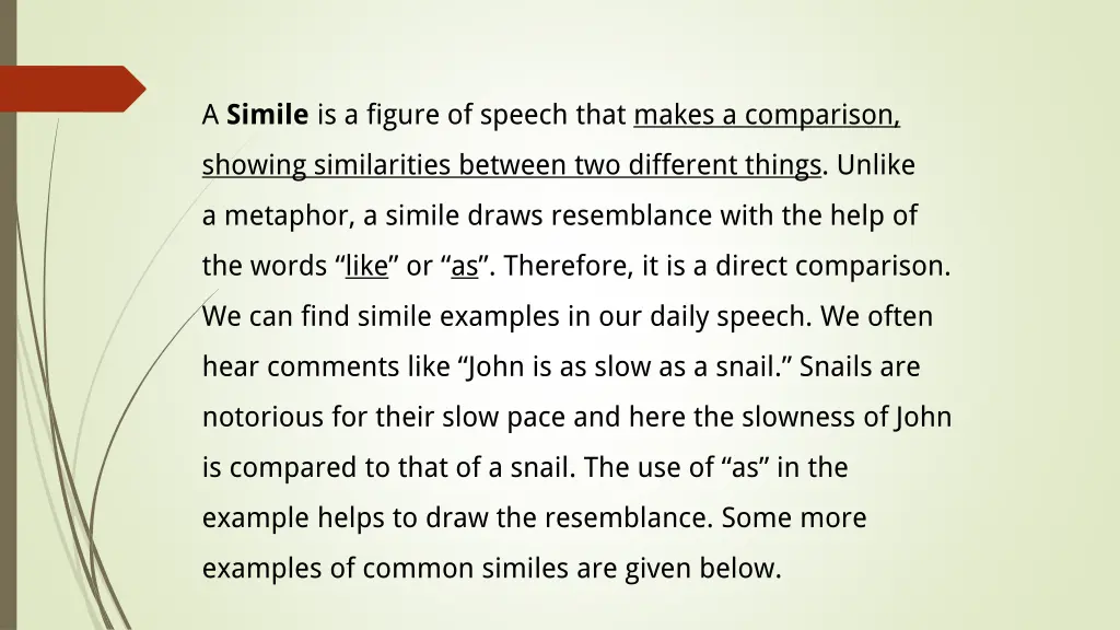 a simile is a figure of speech that makes