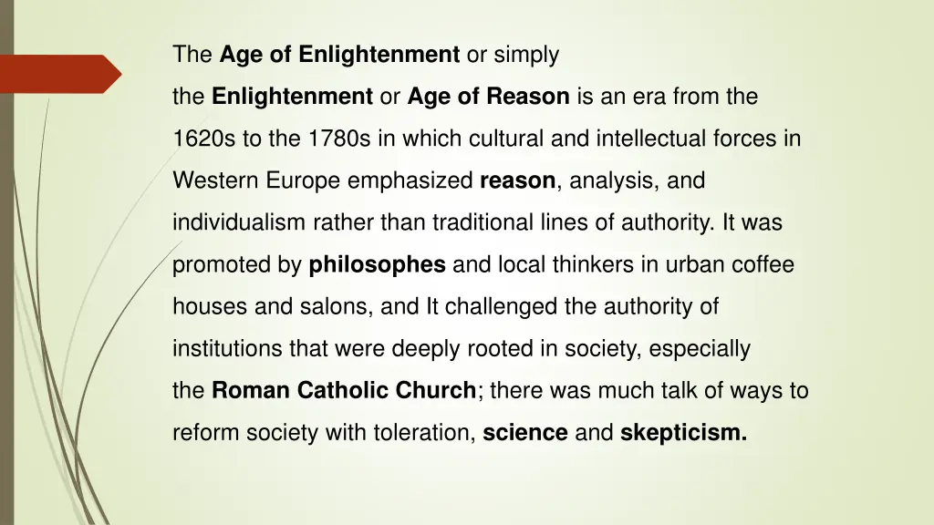 the age of enlightenment or simply