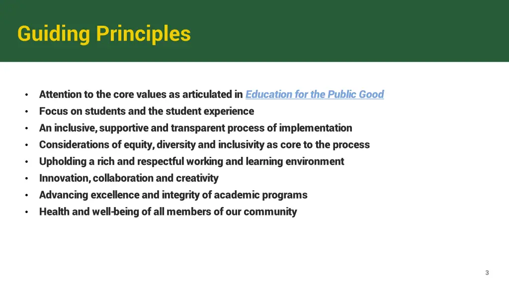 guiding principles