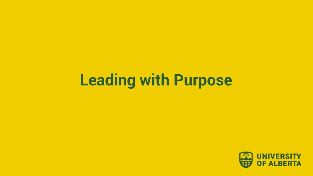 leading with purpose