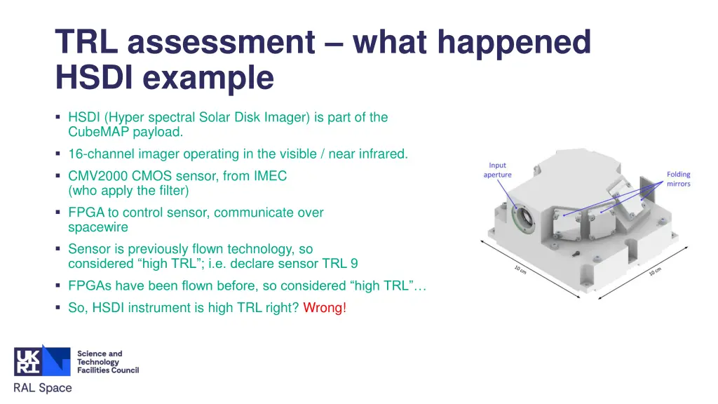 trl assessment what happened hsdi example 1