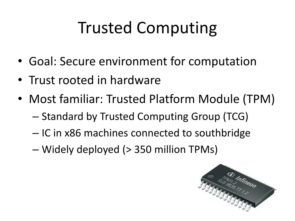 trusted computing