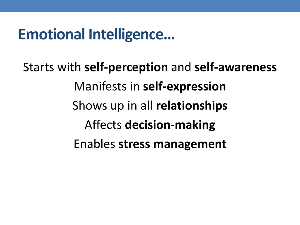 emotional intelligence 1