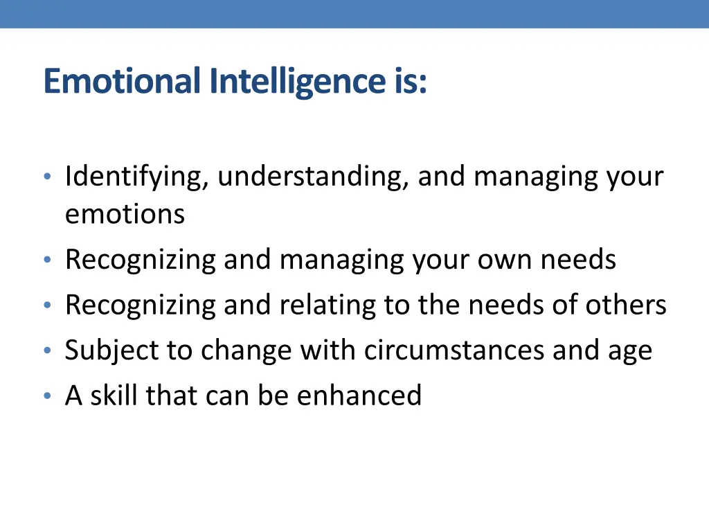 emotional intelligence is