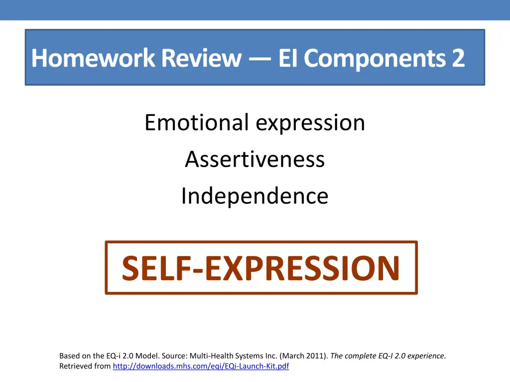 homework review ei components 2