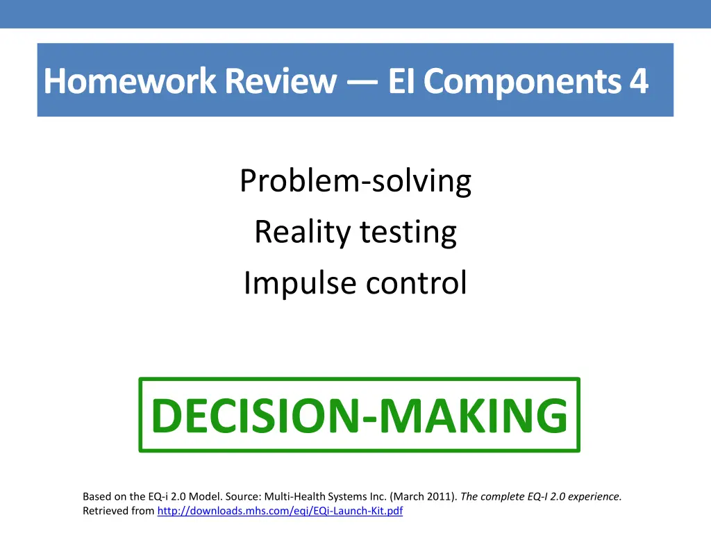 homework review ei components 4