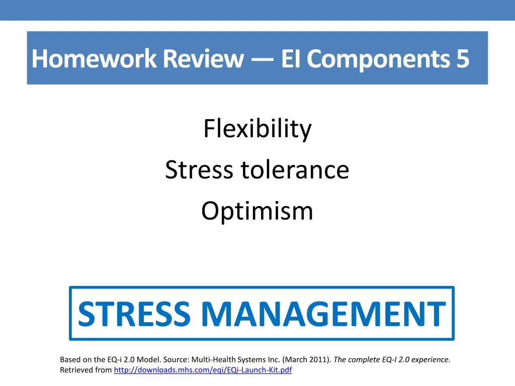 homework review ei components 5